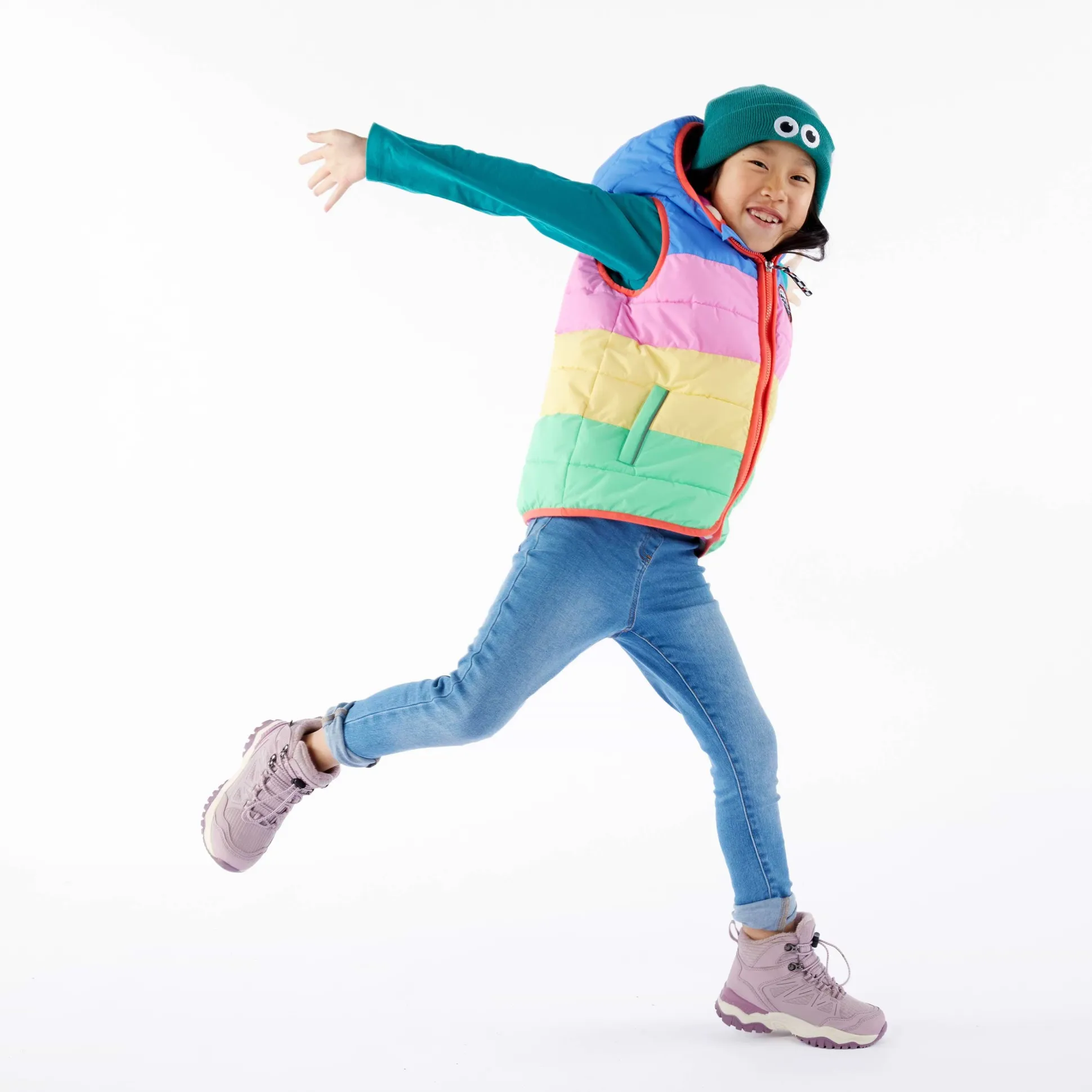 Gotland Kids Shaun the Sheep Gilet - Blueberry