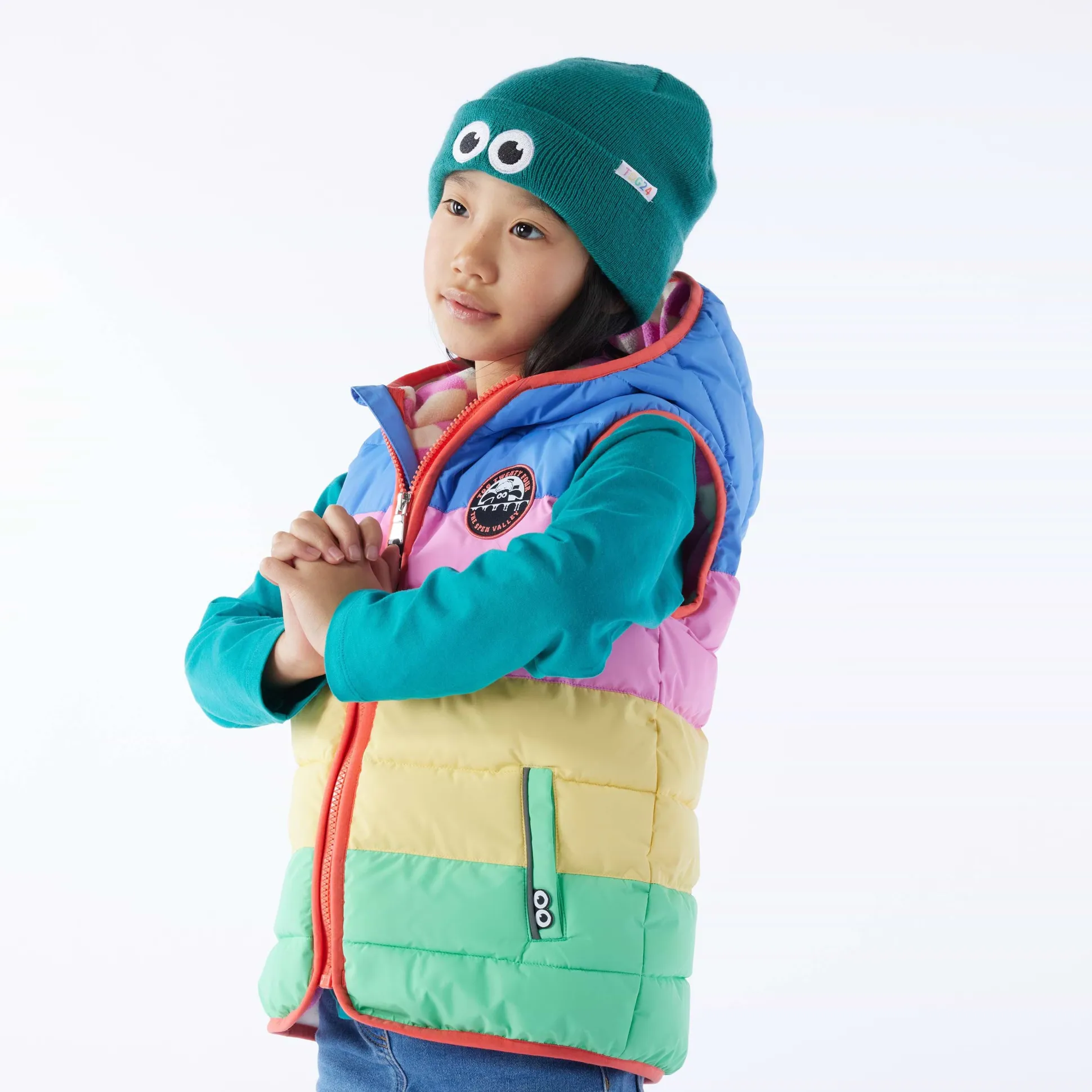 Gotland Kids Shaun the Sheep Gilet - Blueberry