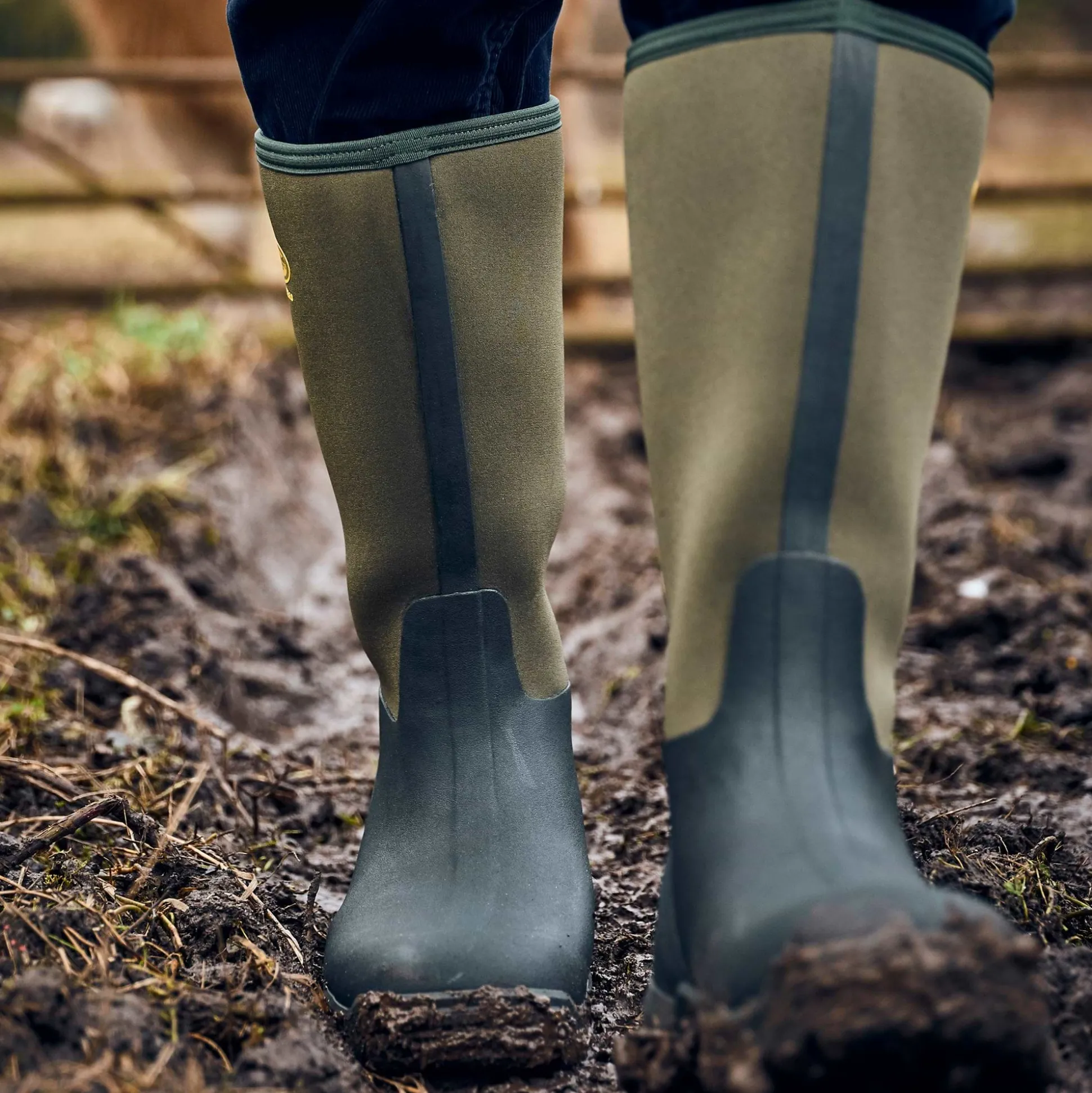 Grubs Boots Frostline Unisex Classic Wellies - Green
