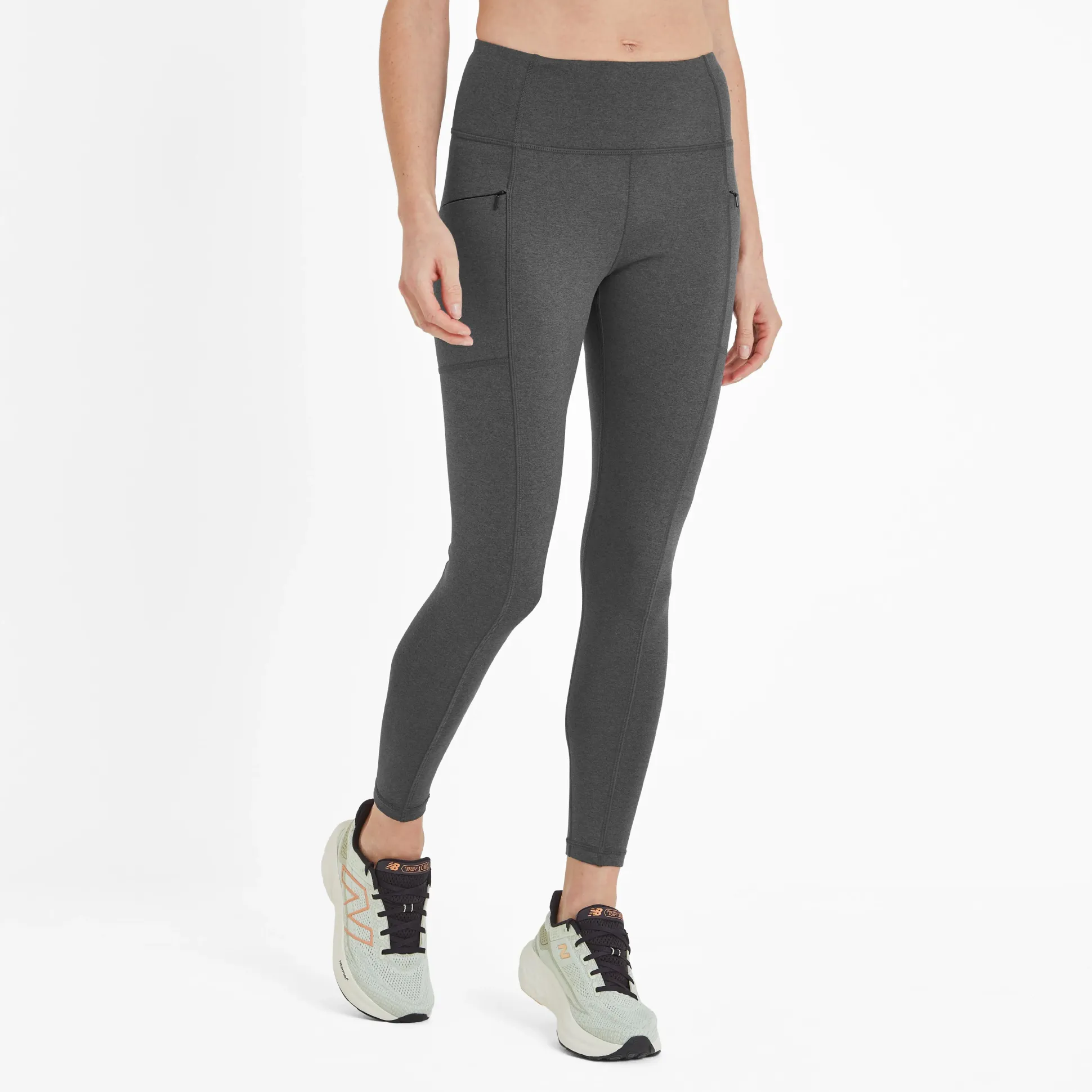 Haller Womens Performance Leggings - Dark Grey Marl