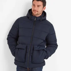 Hamilton Mens Padded Parka - Dark Indigo