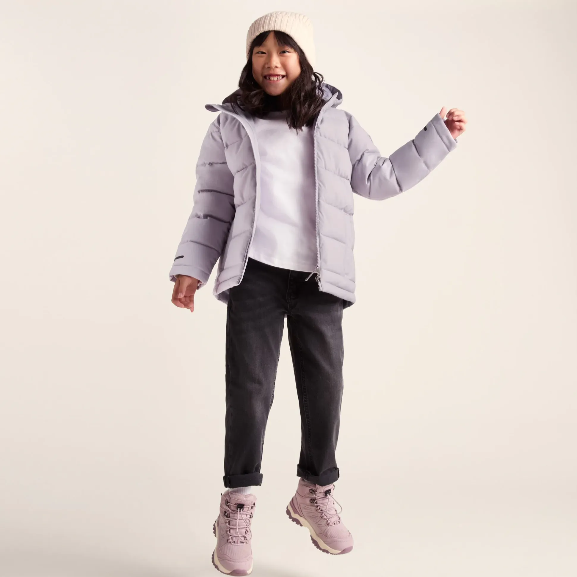 Harecroft Kids Padded Jacket - Lavender Grey