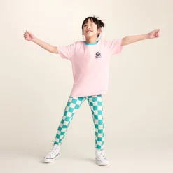 Harri Kids Shaun the Sheep Legging - Spearmint Woolly Checkerboard