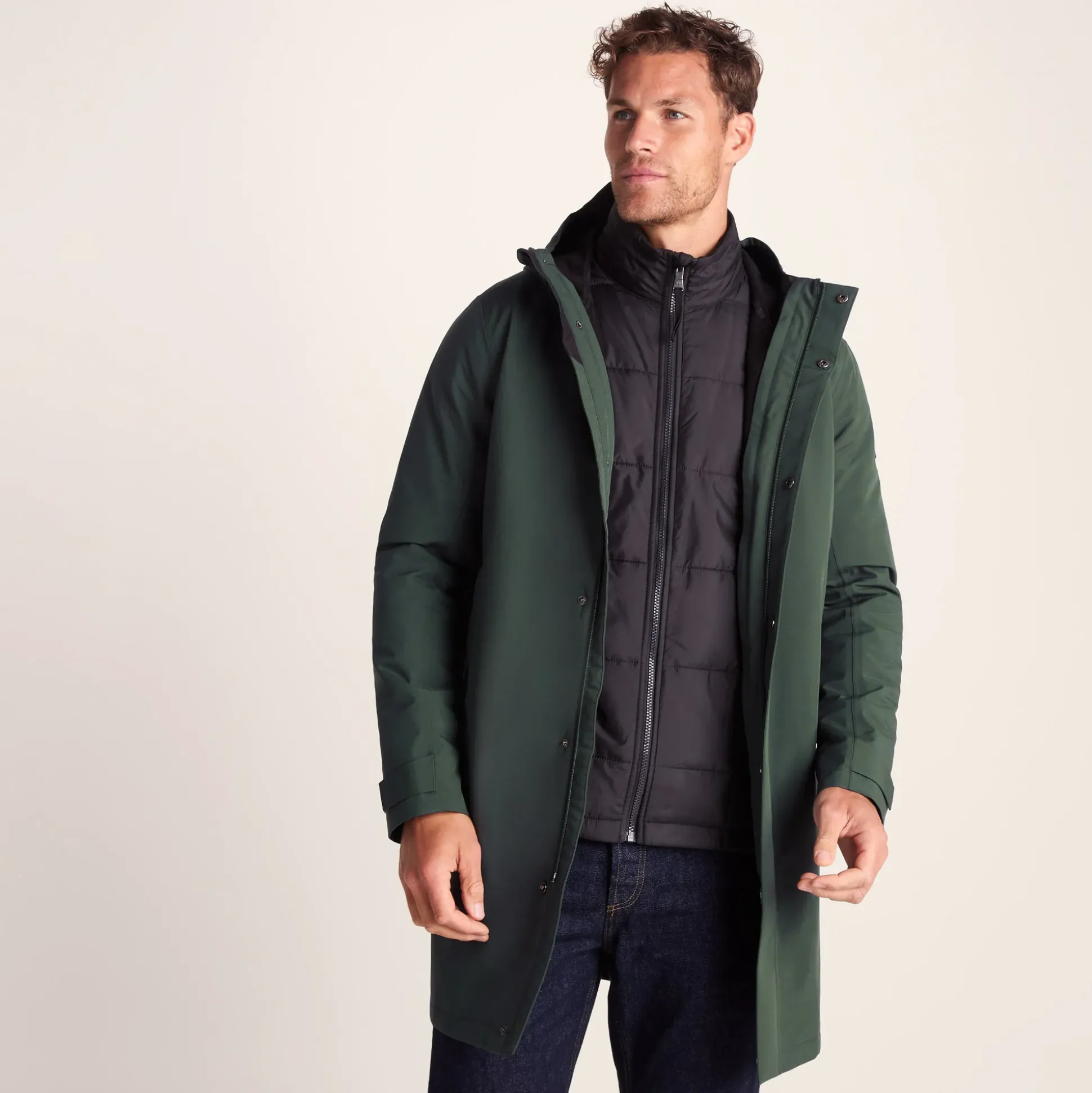 Haydon Mens Waterproof 3in1 Jacket - Racing Green