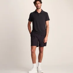 Hector Mens Performance Polo Shirt - Black