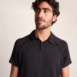 Hector Mens Performance Polo Shirt - Black