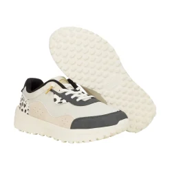 HEYDUDE Hayden Shine Womens Trainers - Ivory/Multi
