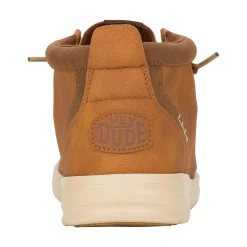 HEYDUDE Wally Mid GripR Classic Mens Boots - Cognac/Tan