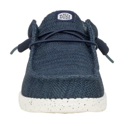 HEYDUDE Wally Stretch Mesh Mens Shoes - Navy