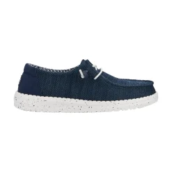 HEYDUDE Wendy Stretch Sox Womens Shoes - Navy