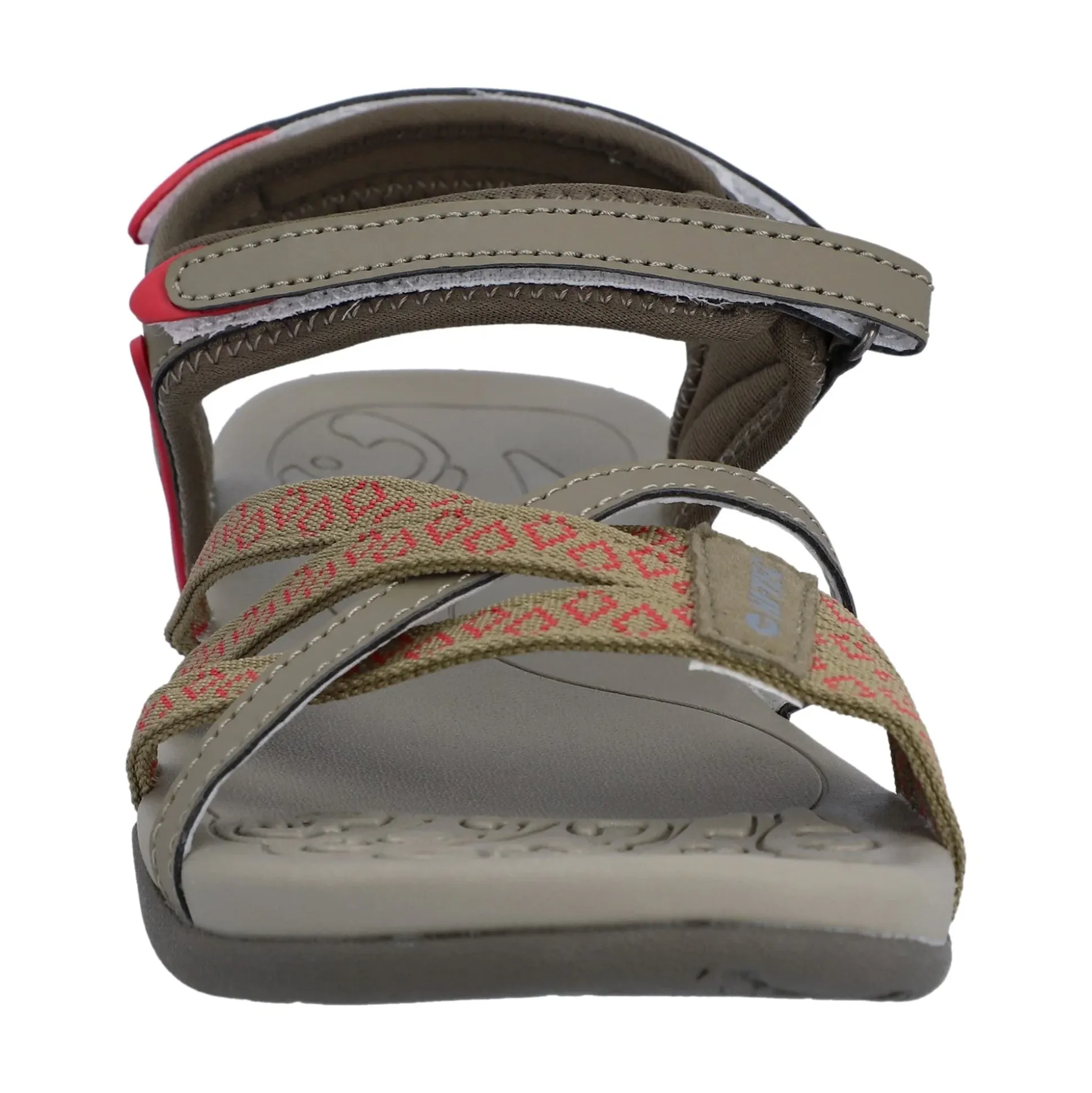 Hi-Tec Savanna II Womens Sandal - Lt Taupe/Olive/Sunset Coral