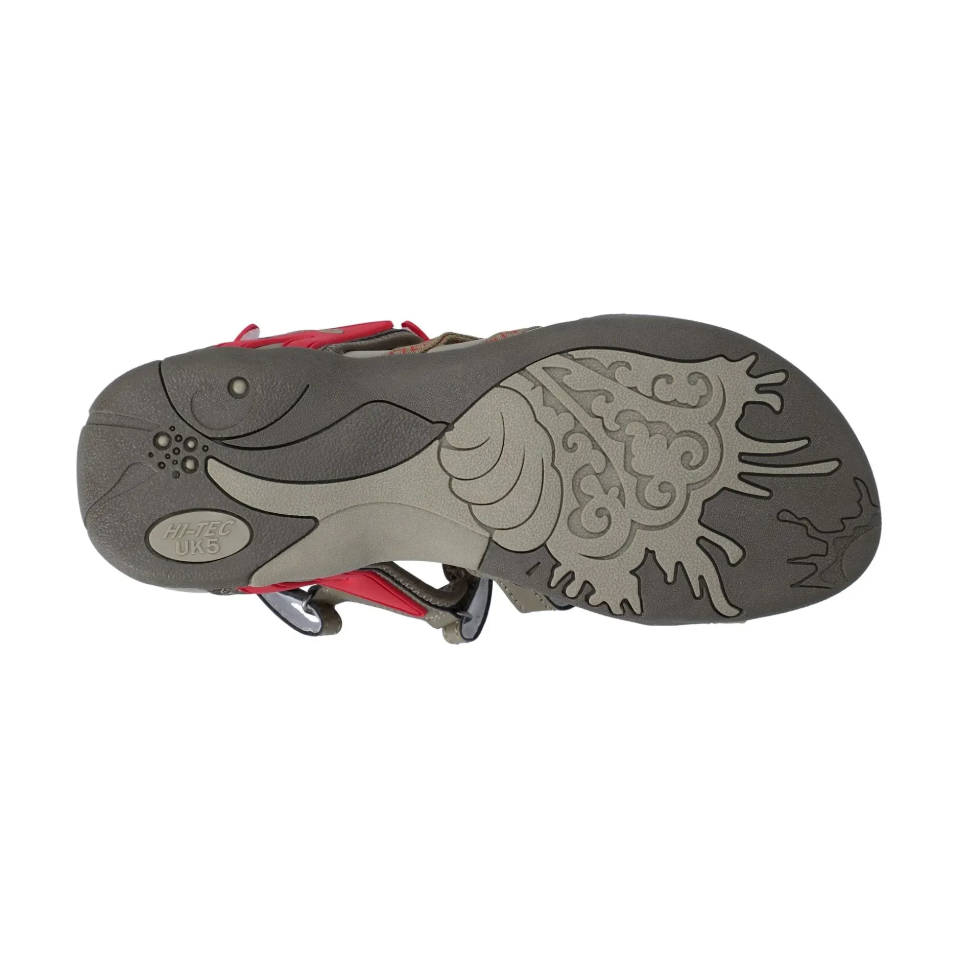 Hi-Tec Savanna II Womens Sandal - Lt Taupe/Olive/Sunset Coral