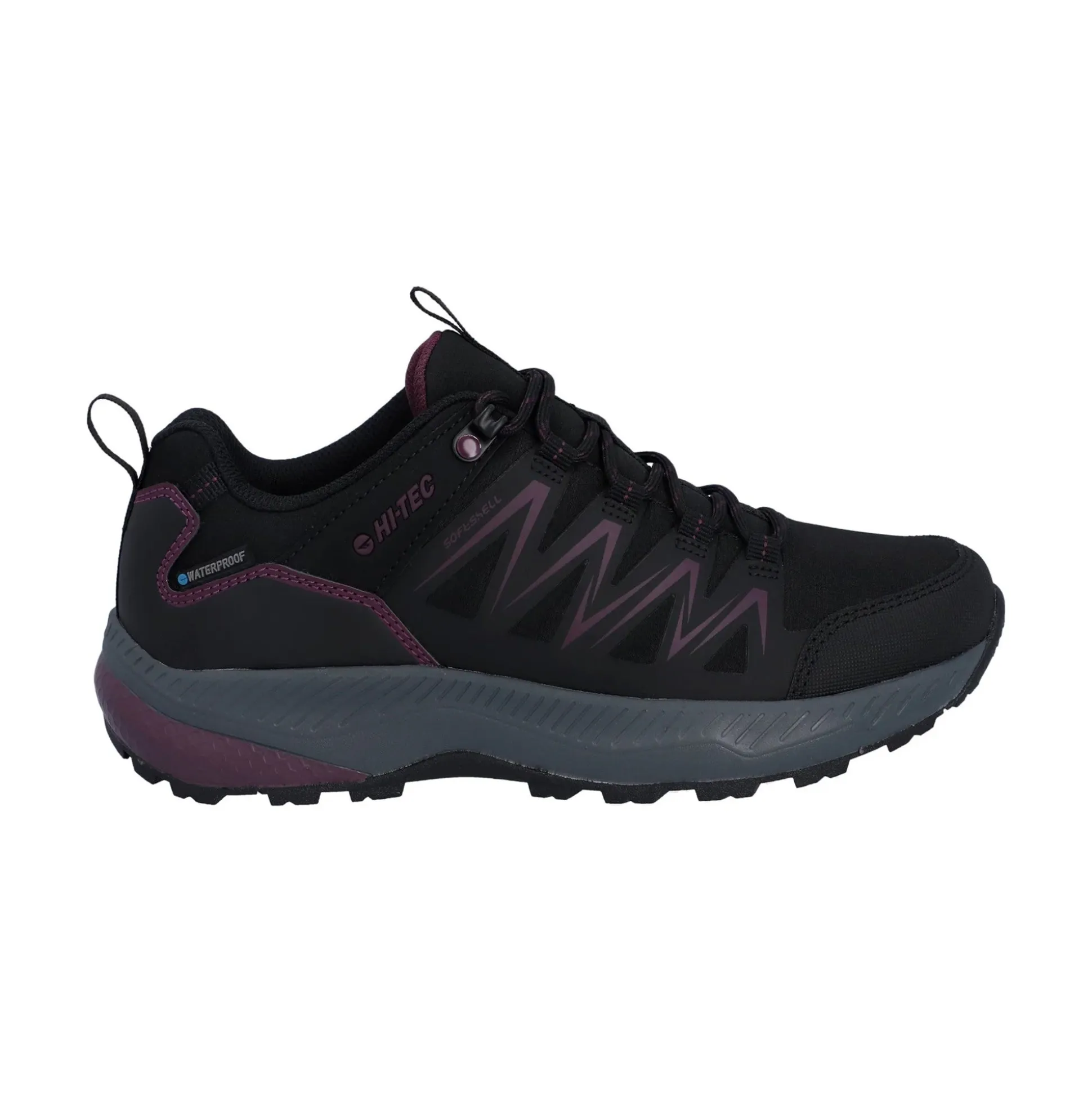 Hi-Tec Stealth Low Womens Trail Shoe - Black/Purple