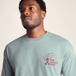 Hop Mens Relaxed Fit Premium Supersoft Hattie Clark T-Shirt - Summer Sky