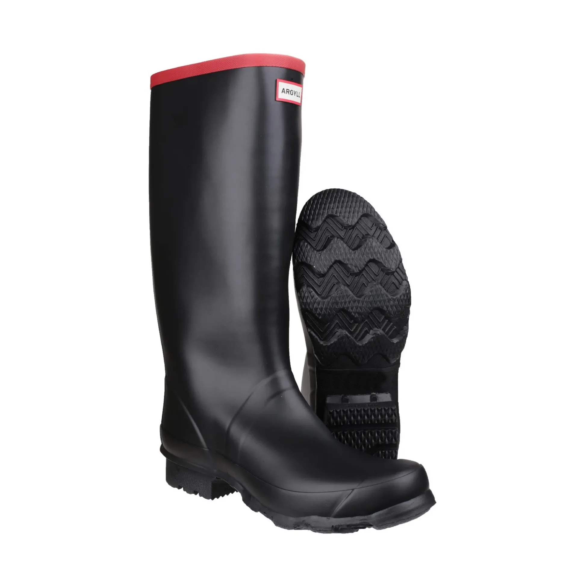 Hunter Argyll Full Knee Unisex Wellington - Black