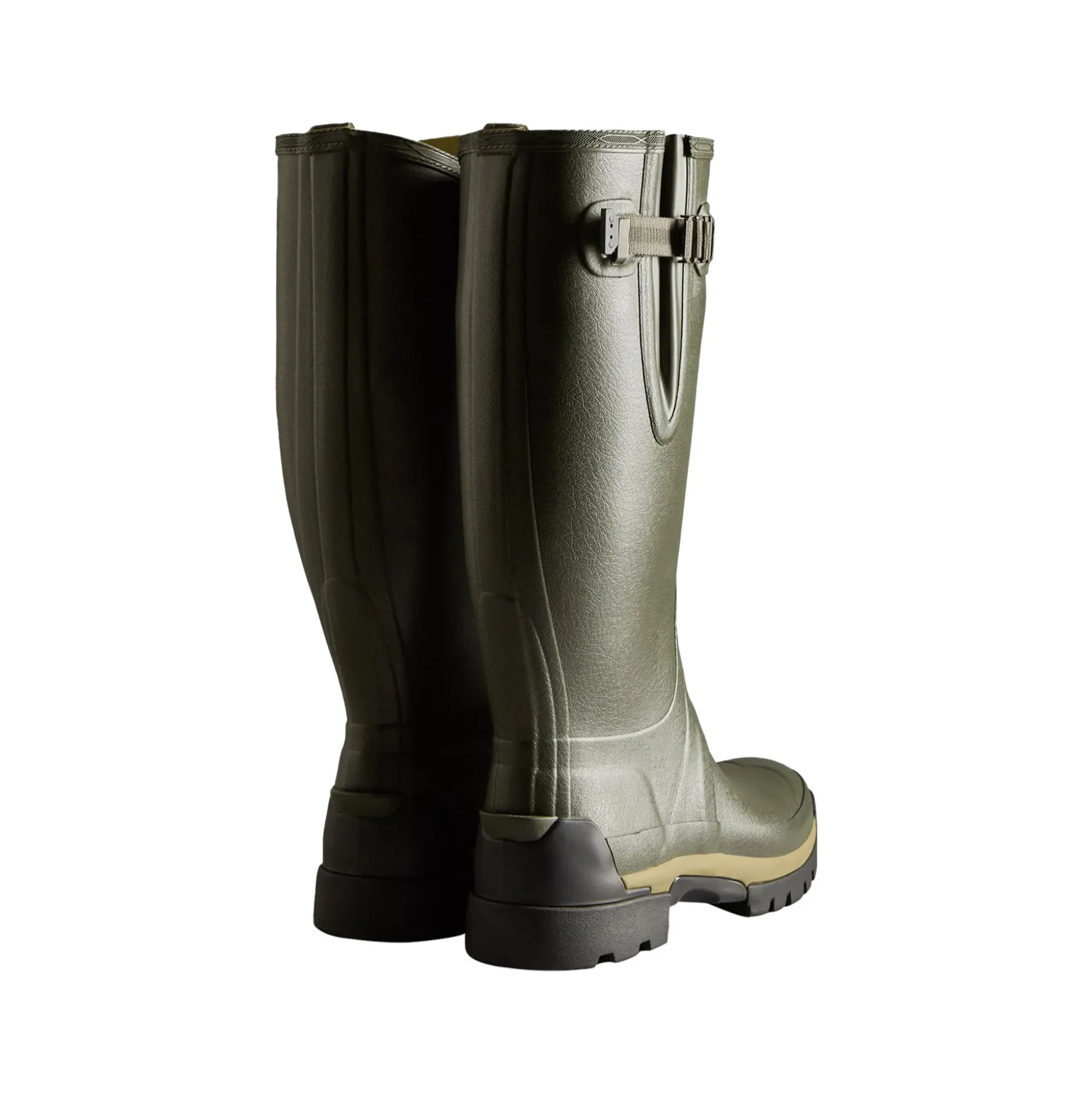 Hunter Balmoral Adjustable Mens Wellington - Dark Olive