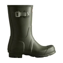 Hunter Original Short Mens Wellington Boots - Dark Olive