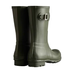 Hunter Original Short Mens Wellington Boots - Dark Olive
