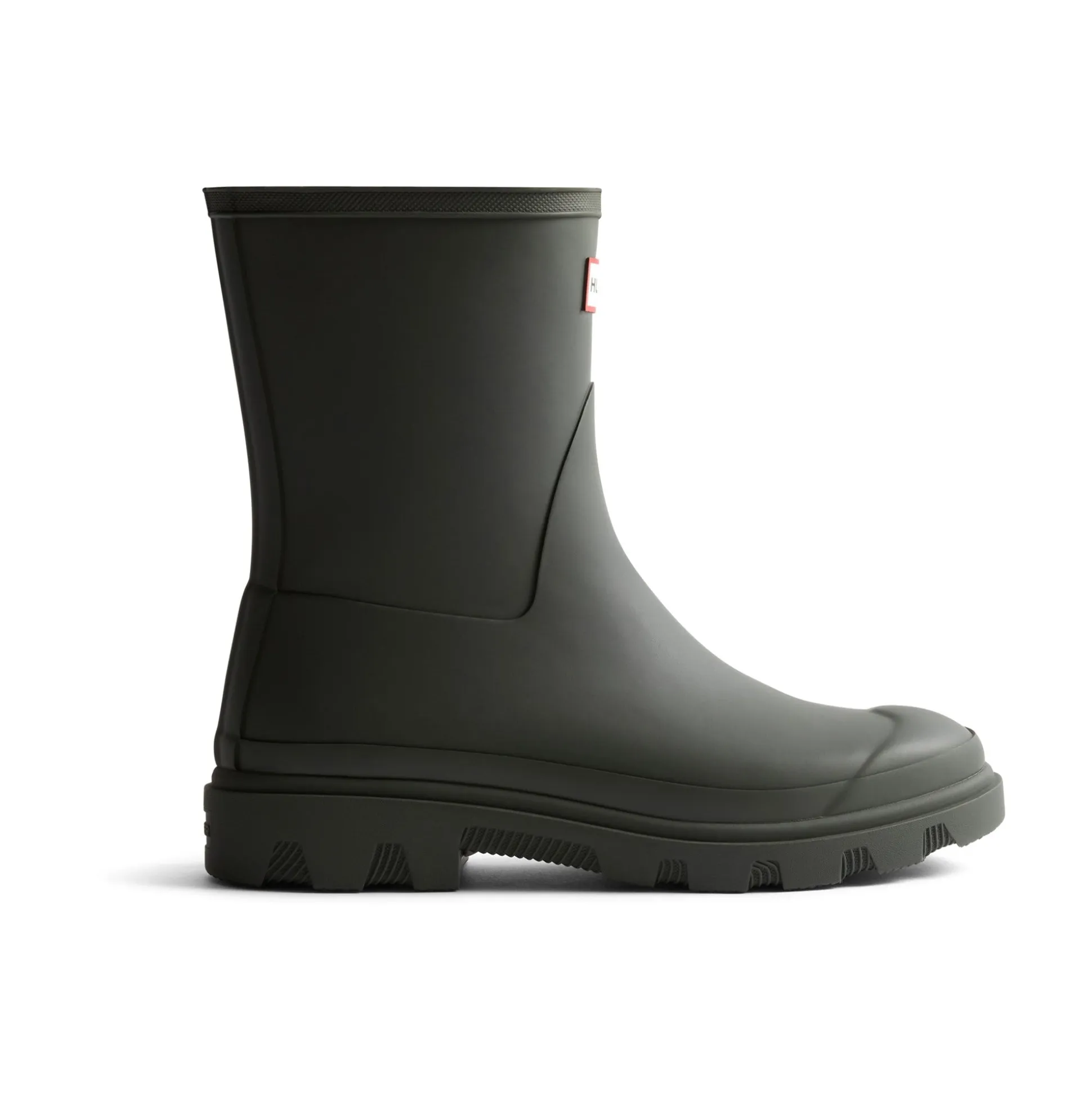 Hunter Unisex Downpour Short Boot Mens - Dark Olive