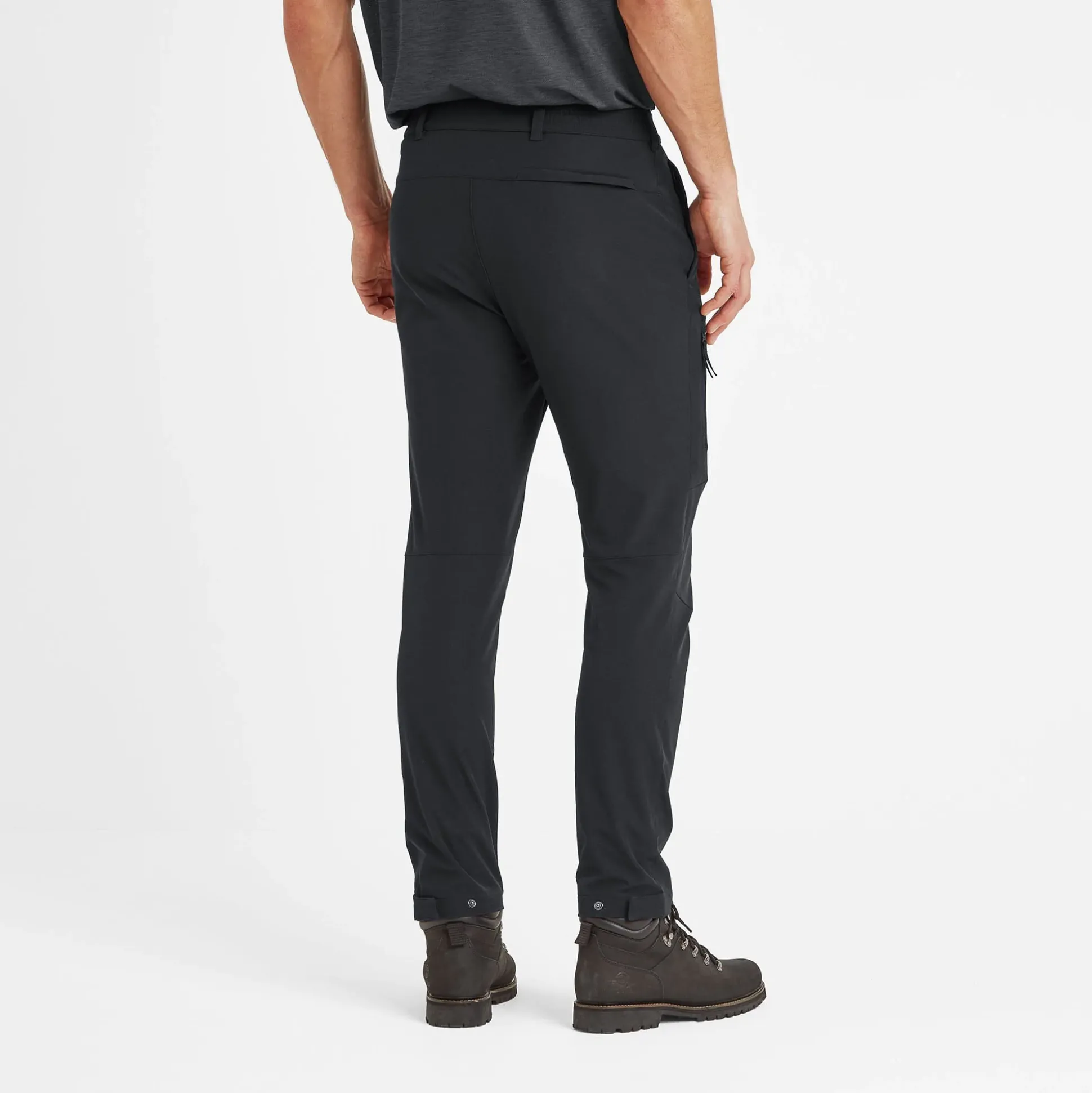 Hurstead Mens Softshell Walking Trousers Long - Black