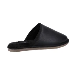 Hush Puppies Coady Leather Slipper Mens - Black