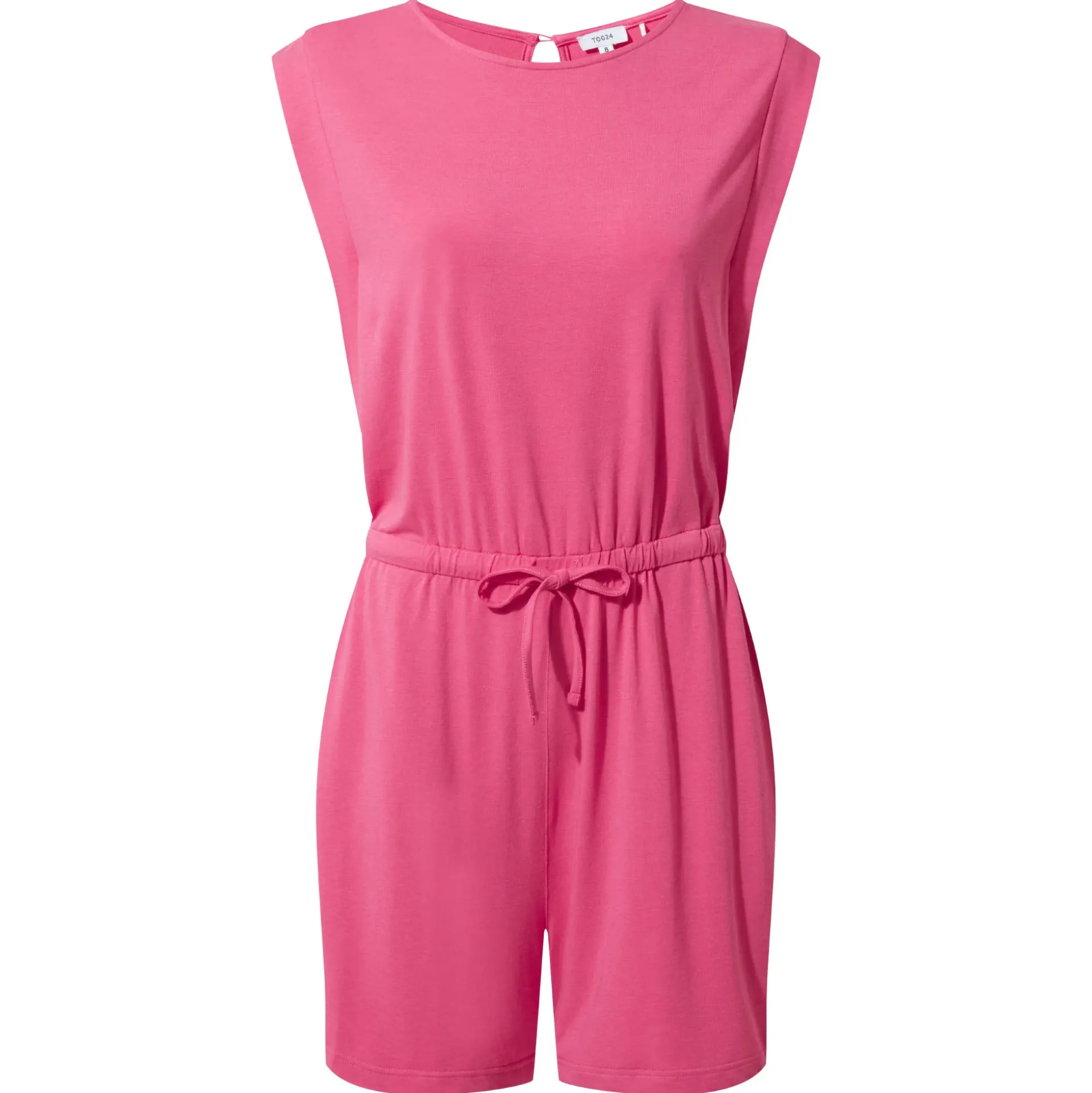 Jacinda Womens Supersoft Jersey Playsuit - Pink Flambe