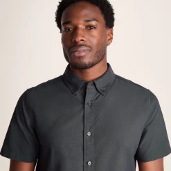 Jayden Mens 100% Cotton Short Sleeve Shirt - Deep Slate