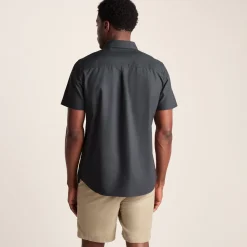 Jayden Mens 100% Cotton Short Sleeve Shirt - Deep Slate