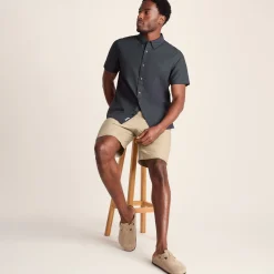 Jayden Mens 100% Cotton Short Sleeve Shirt - Deep Slate