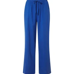 Jennie Womens Wide Leg Trousers - Ultramarine Blue