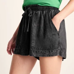 Jessica Womens Tencel Lyocel Shorts - Washed Black