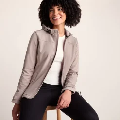 Keld Womens Shower Resistant Hooded Softshell Jacket - Dusky Pink