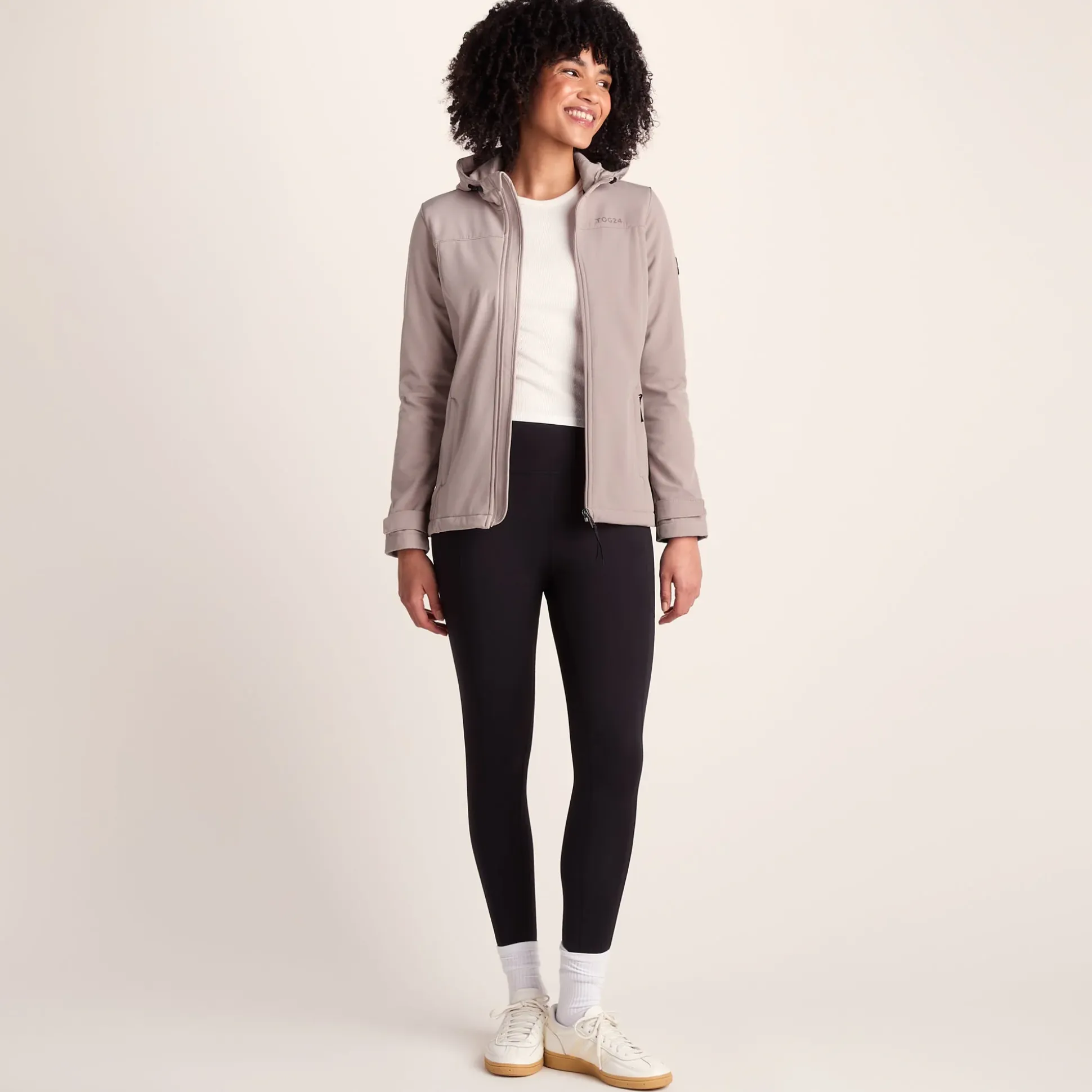 Keld Womens Shower Resistant Hooded Softshell Jacket - Dusky Pink