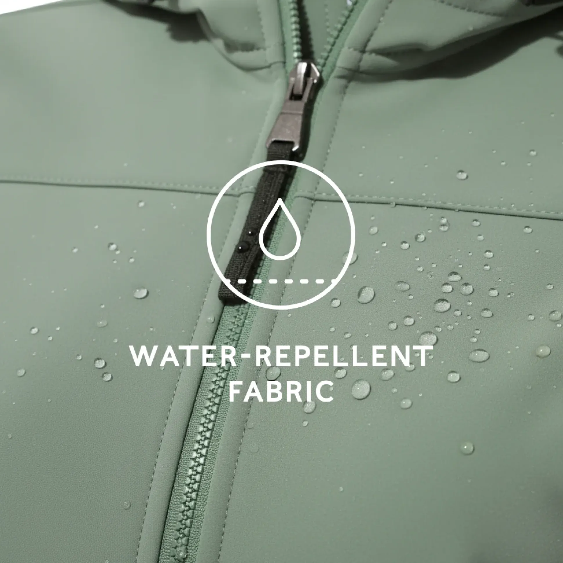 Keld Womens Shower Resistant Hooded Softshell Jacket - Light Forest