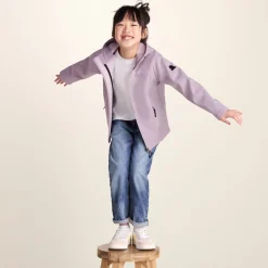 Koroma Kids Softshell Hooded Jacket - Lavender Grey