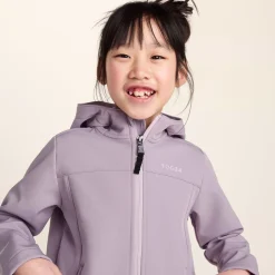 Koroma Kids Softshell Hooded Jacket - Lavender Grey