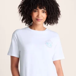 Lakeside Womens 100% Cotton Supersoft Relaxed Fit T-Shirt - Optic White