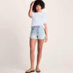 Lakeside Womens 100% Cotton Supersoft Relaxed Fit T-Shirt - Optic White