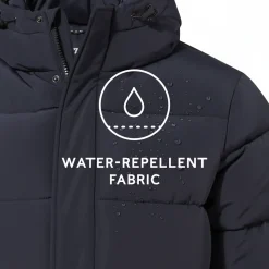 Langrick Mens Long Insulated Jacket - Dark Indigo