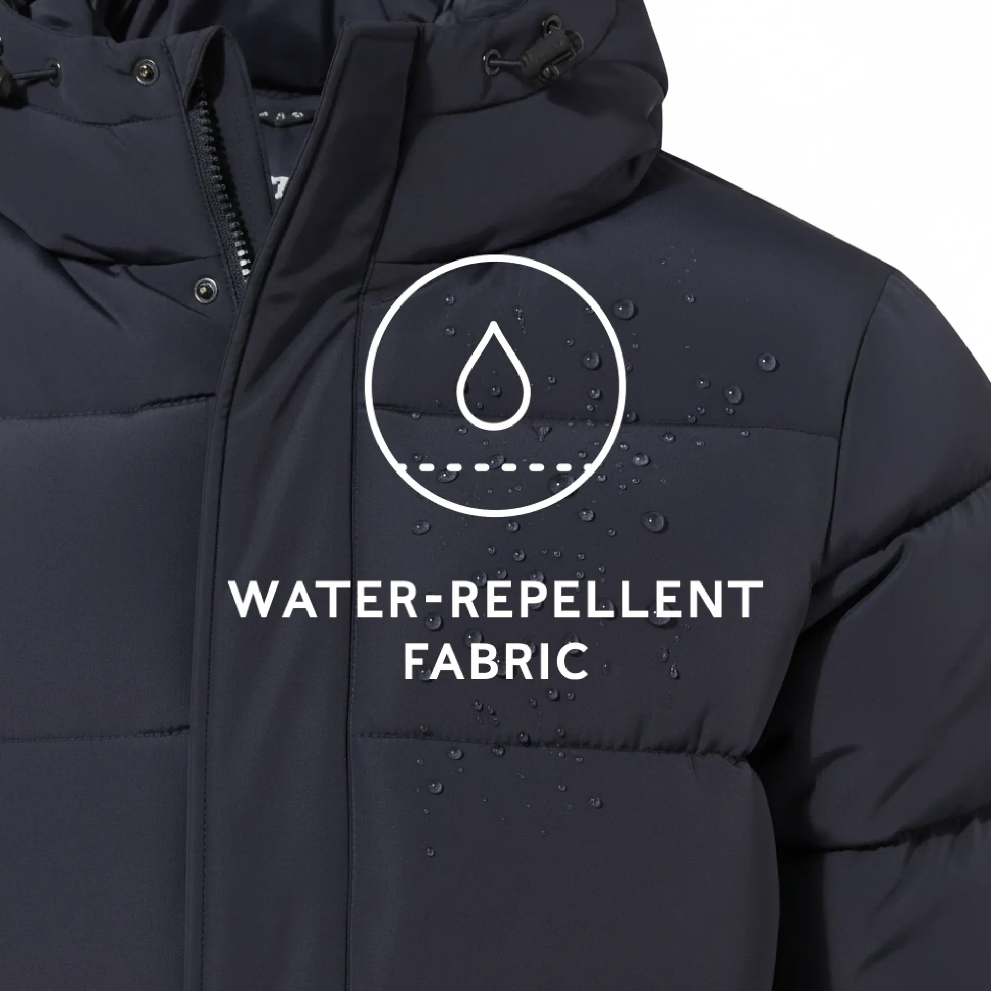 Langrick Mens Long Insulated Jacket - Dark Indigo