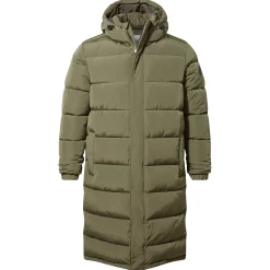 Langrick Mens Long Insulated Jacket - Khaki