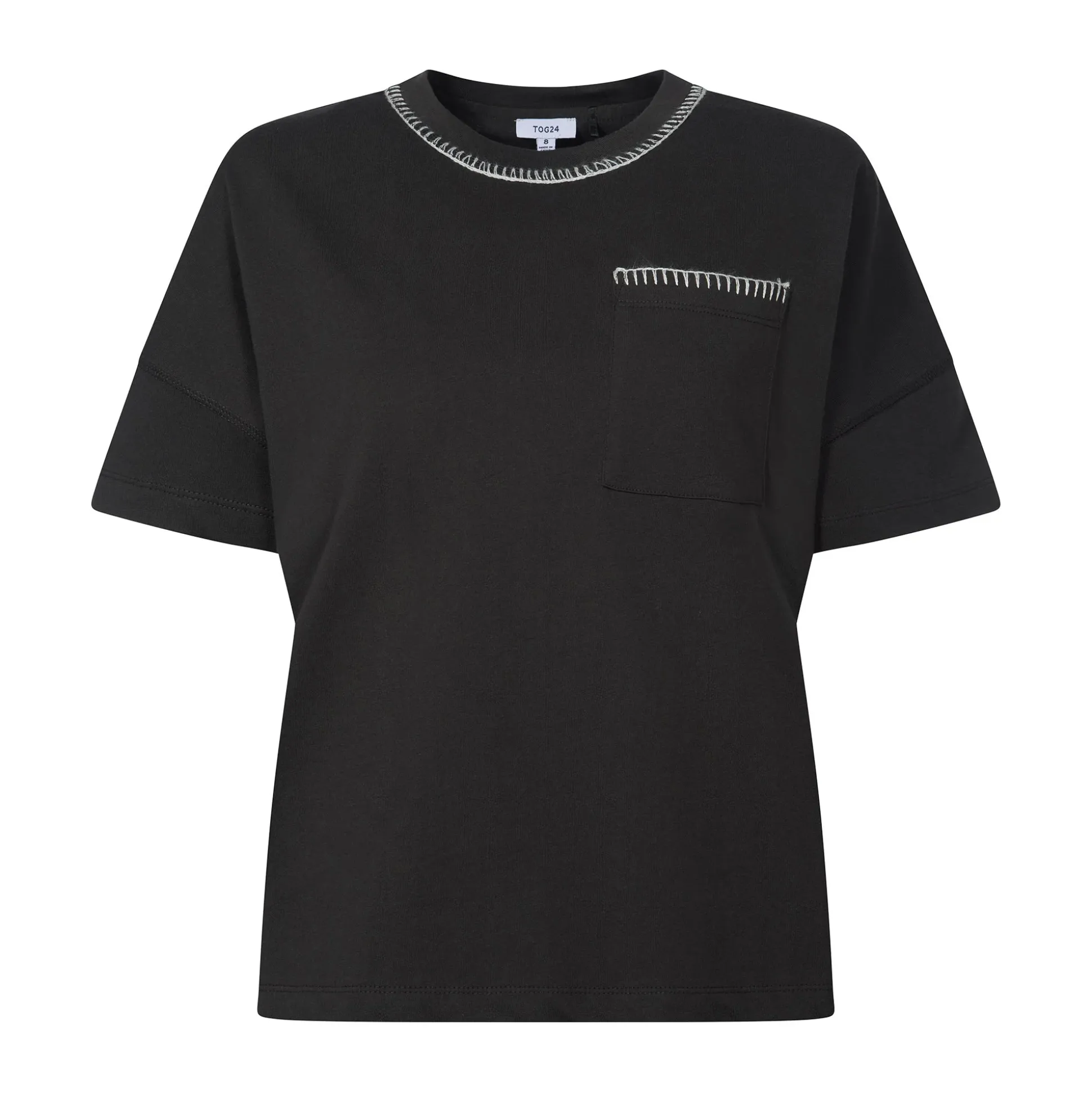 Laurie Womens 100% Cotton Supersoft Boxy Fit T-Shirt - Washed Black