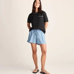 Laurie Womens 100% Cotton Supersoft Boxy Fit T-Shirt - Washed Black