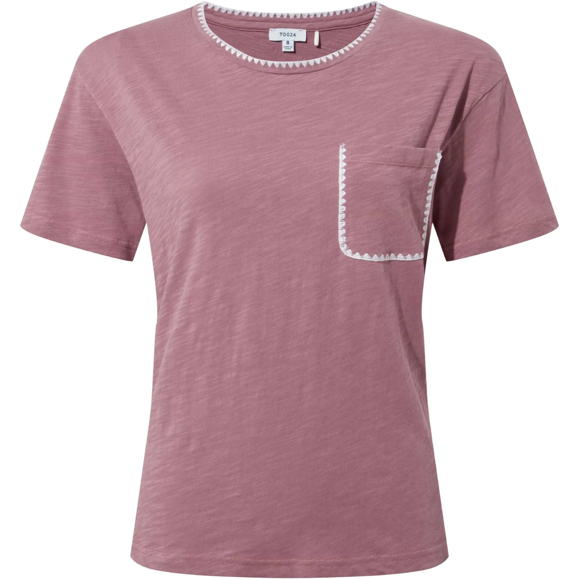 Liana Womens 100% Cotton Supersoft T-Shirt - Mauve