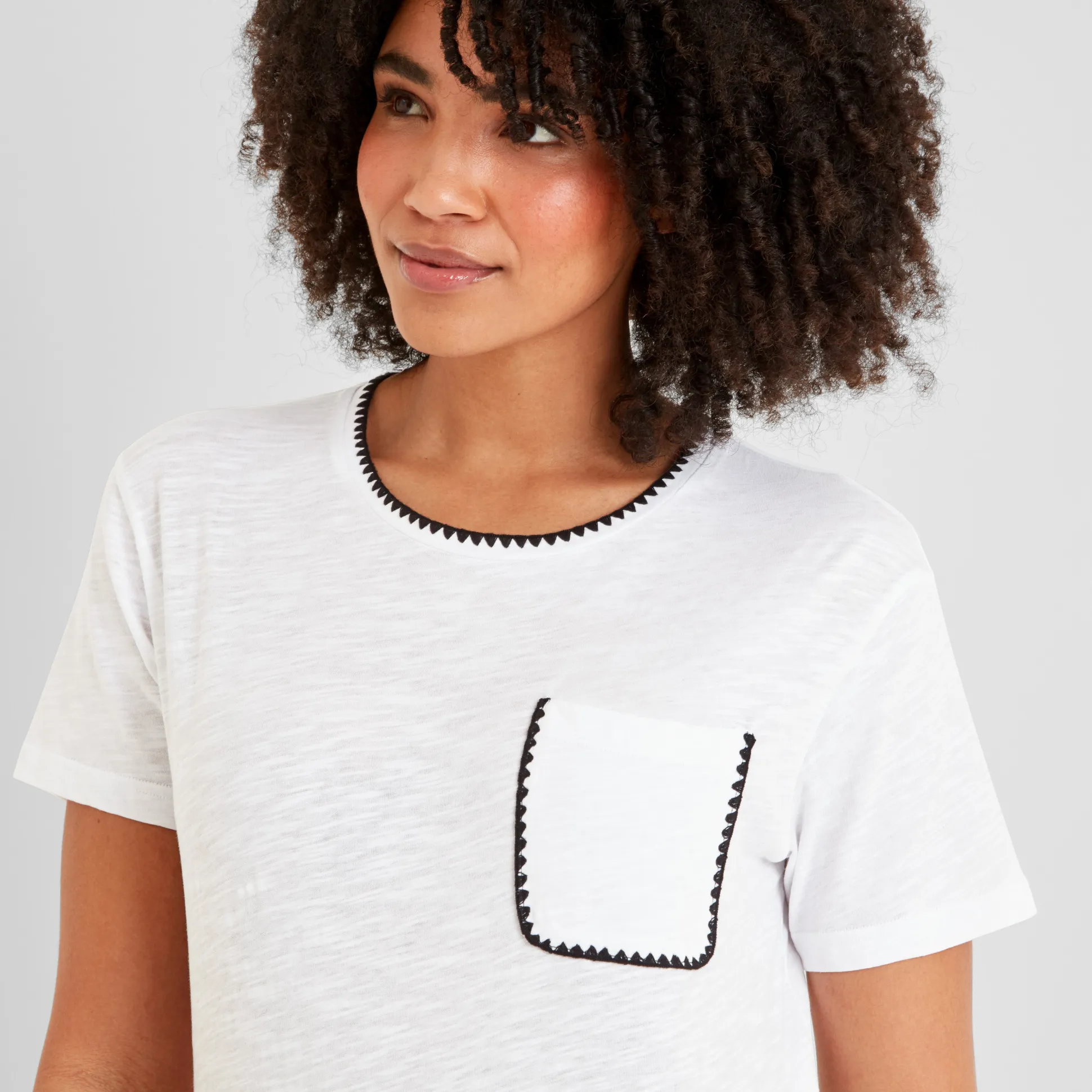 Liana Womens 100% Cotton Supersoft T-Shirt - Optic White