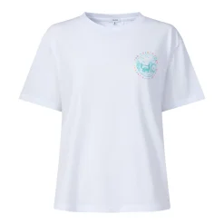 London Womens 100% Cotton Supersoft Relaxed Fit T-Shirt - Optic White