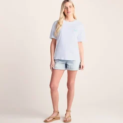 London Womens 100% Cotton Supersoft Relaxed Fit T-Shirt - Optic White