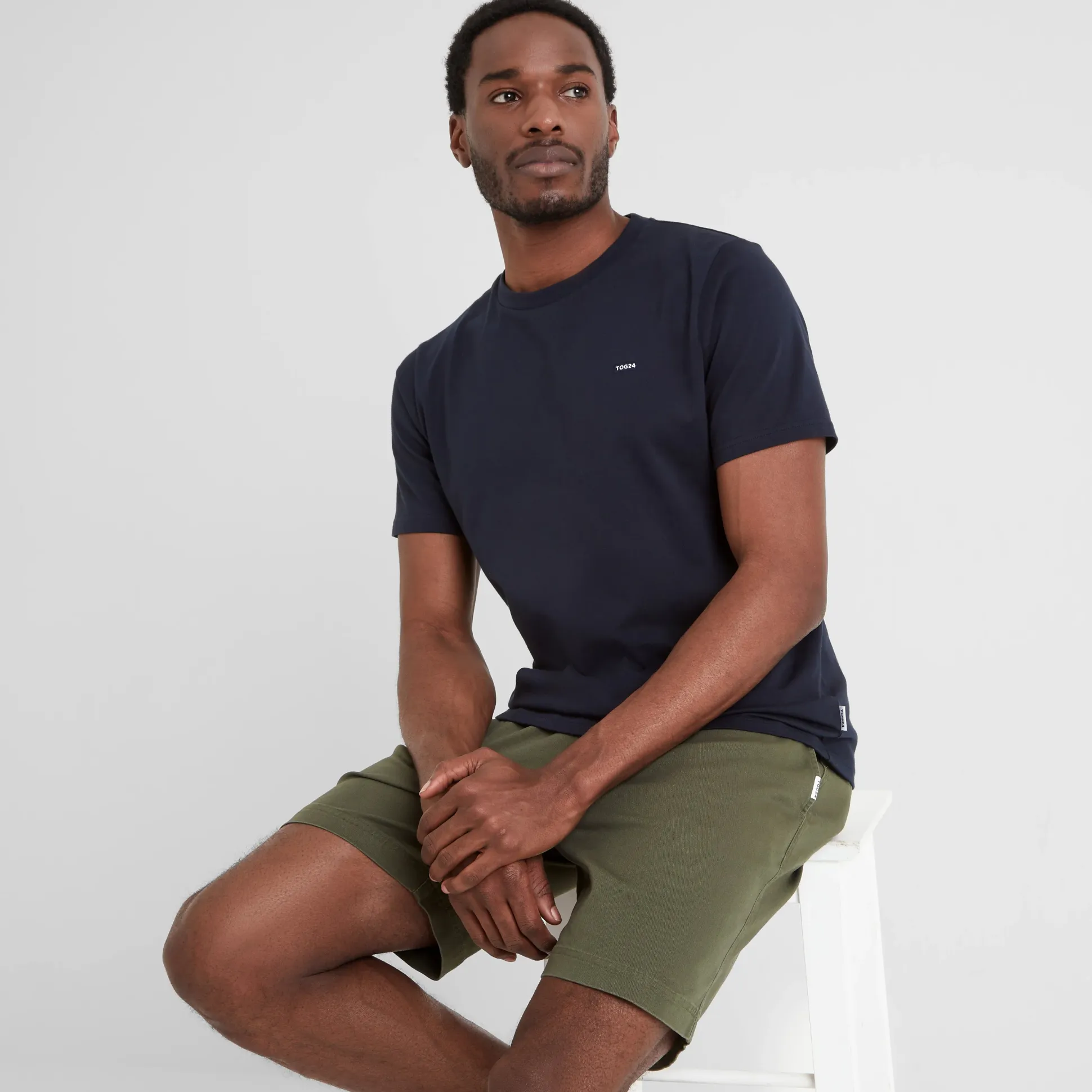 Loredo Mens Cotton Blend Shorts - Forage Green