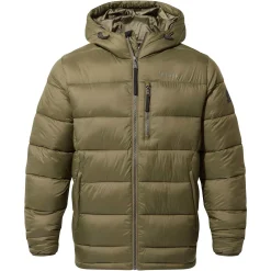 Maloney Mens Wind Resistant Insulated Jacket - Khaki