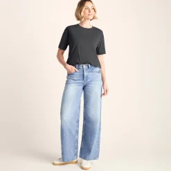 Margot Womens Supersoft Premium Relaxed Fit T-Shirt - Deep Slate